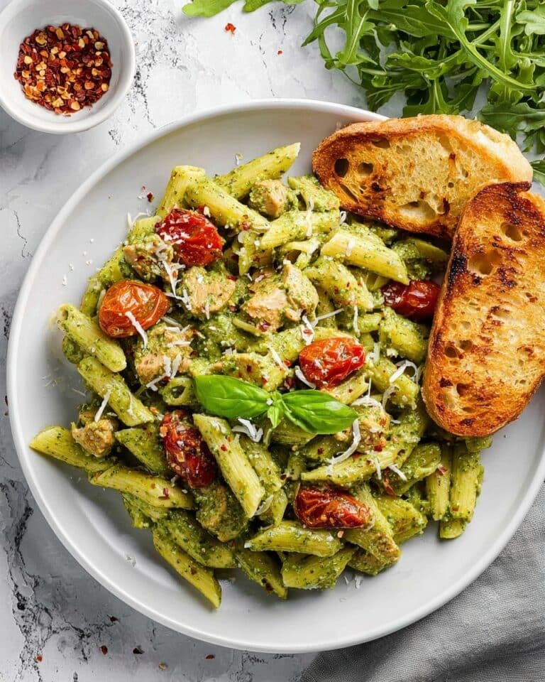 Creamy Avocado Pasta with Chicken Recipe