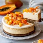 Papaya Vanilla Vegan Cheesecake Recipe