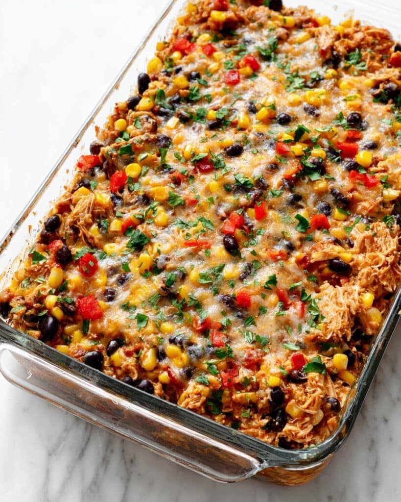 Easy Chicken Burrito Casserole Recipe