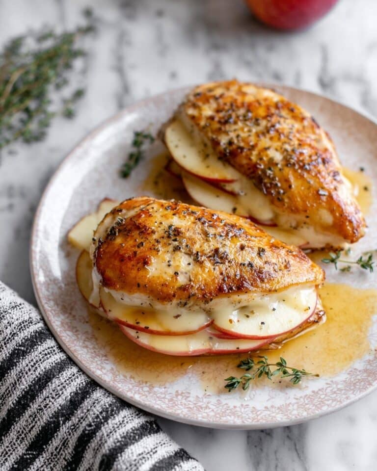 Apple and Brie Stuffed Chicken Breast with Maple Glaze Recipe