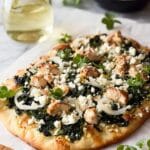 Greek Flatbread Pizza with Homemade Tzatziki and Marinated Chicken Recipe