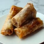 Gluten Free & Vegan Baked Apple Pie Rice Paper Rolls Recipe