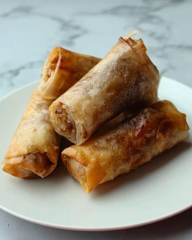 Gluten Free & Vegan Baked Apple Pie Rice Paper Rolls Recipe