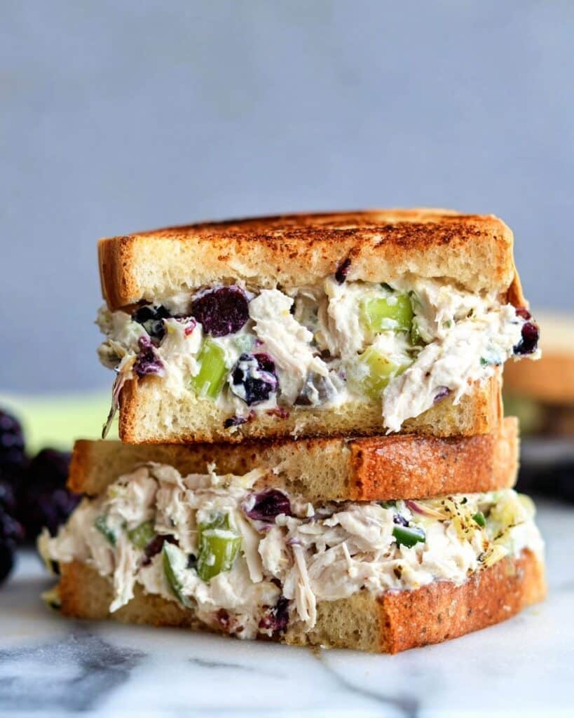 Low Carb Blackberry Cottage Cheese Chicken Salad Recipe