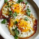 Crispy Feta Fried Eggs Recipe
