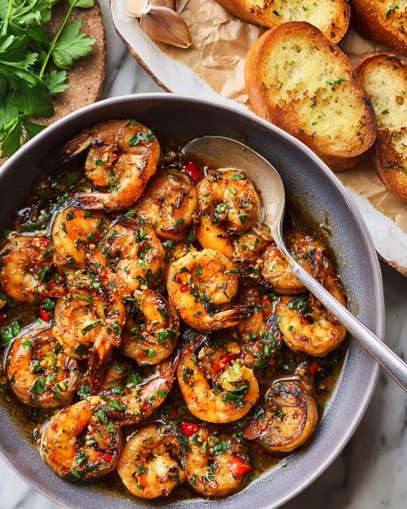 Pan Seared Chimichurri Shrimp Recipe