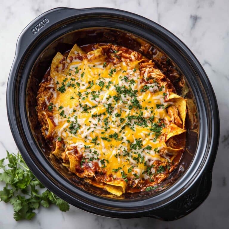 Slow Cooker Chicken Enchilada Casserole Recipe