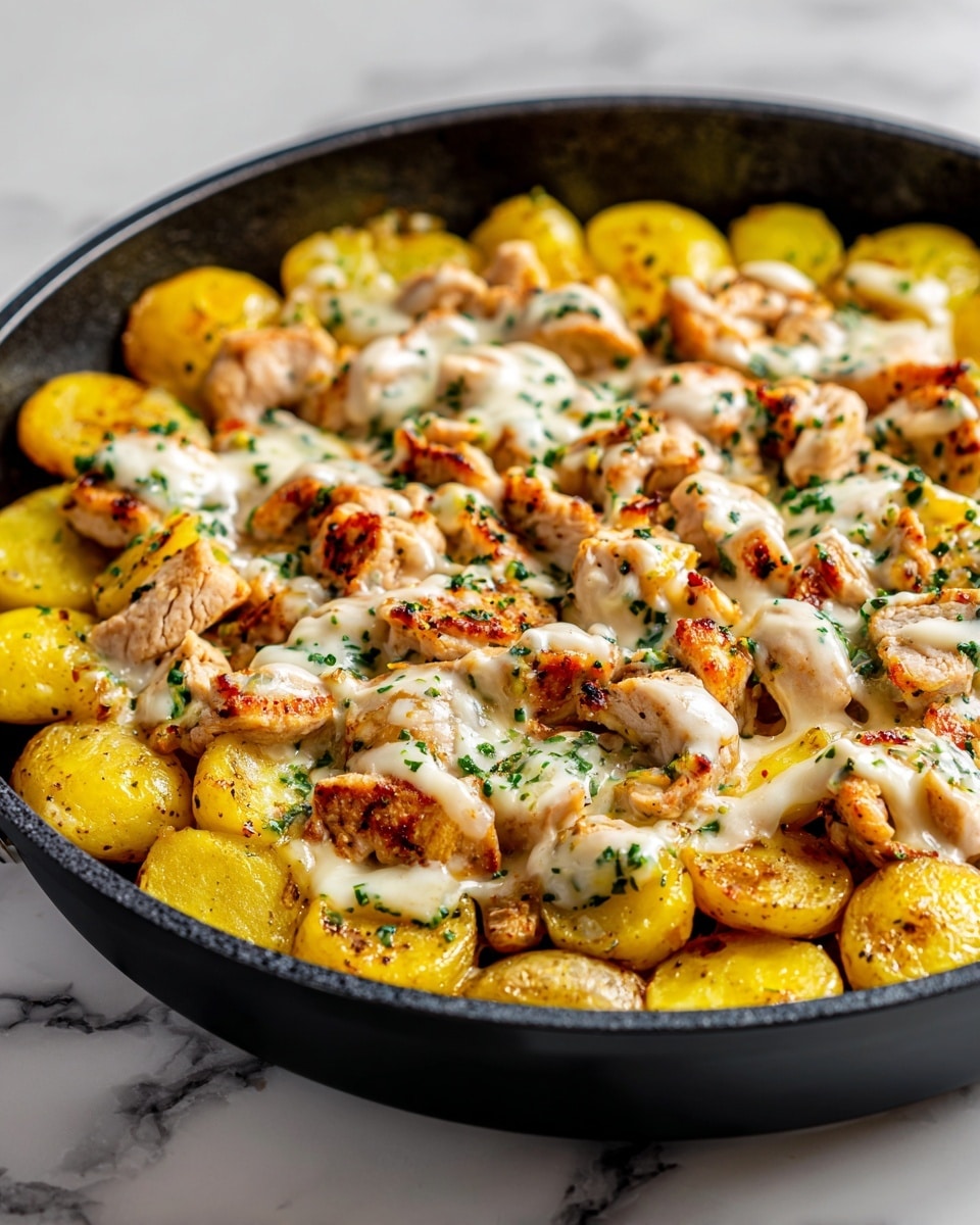 Garlic Parmesan Chicken and Potatoes (One-Pan Dinner) Recipe - Recipe Image