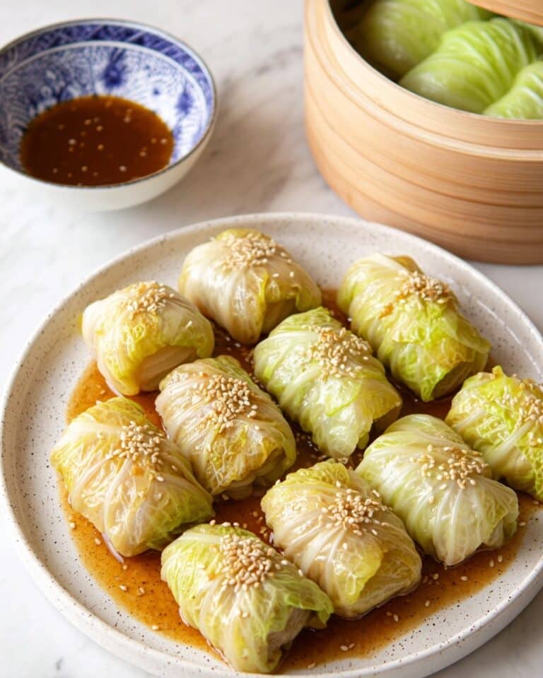 Healthy Steamed Cabbage Rolls Recipe