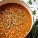 Hearty Lentil Soup with Vegetables and Tomatoes Recipe