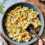 Creamy Vegan Pasta Soup with Cannellini Beans and Cashews Recipe