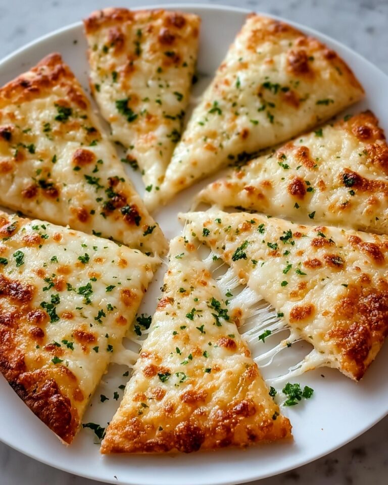Air Fryer Cheesy Tortilla Garlic Bread Recipe