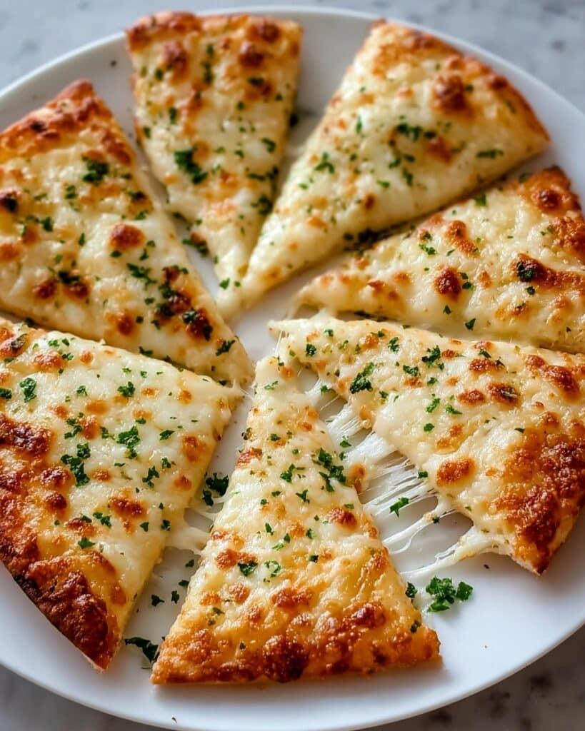 Air Fryer Cheesy Tortilla Garlic Bread Recipe
