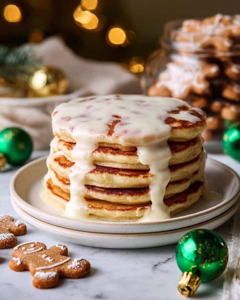 Blender Gingerbread Pancakes (Fluffy & Festive) Recipe