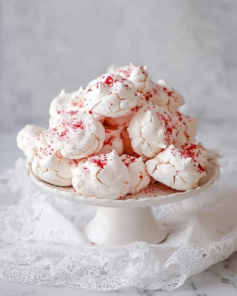 Peppermint White Chocolate Meringues Recipe