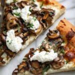 Mushroom Pizza with Ricotta and Herbs Recipe