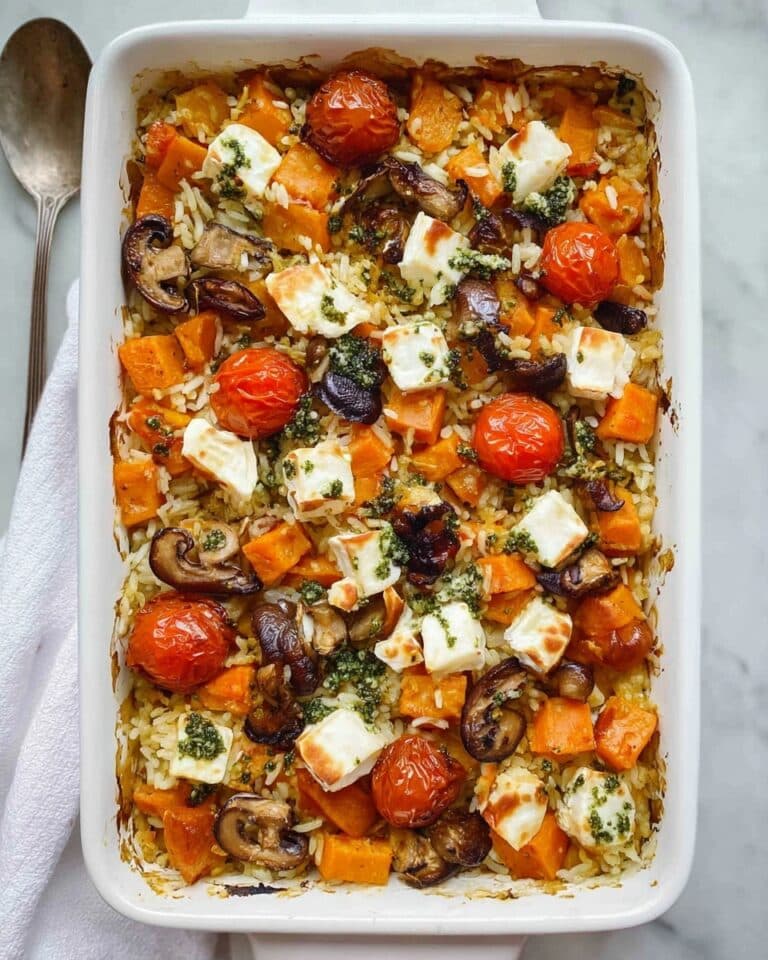 Halloumi & Butternut Squash Orzo Bake Recipe