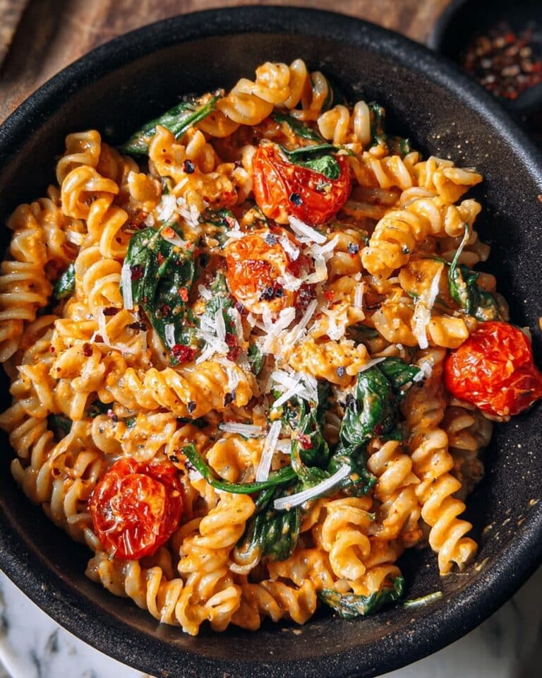 Incredible and Creamy Roasted Red Pepper Pasta Recipe