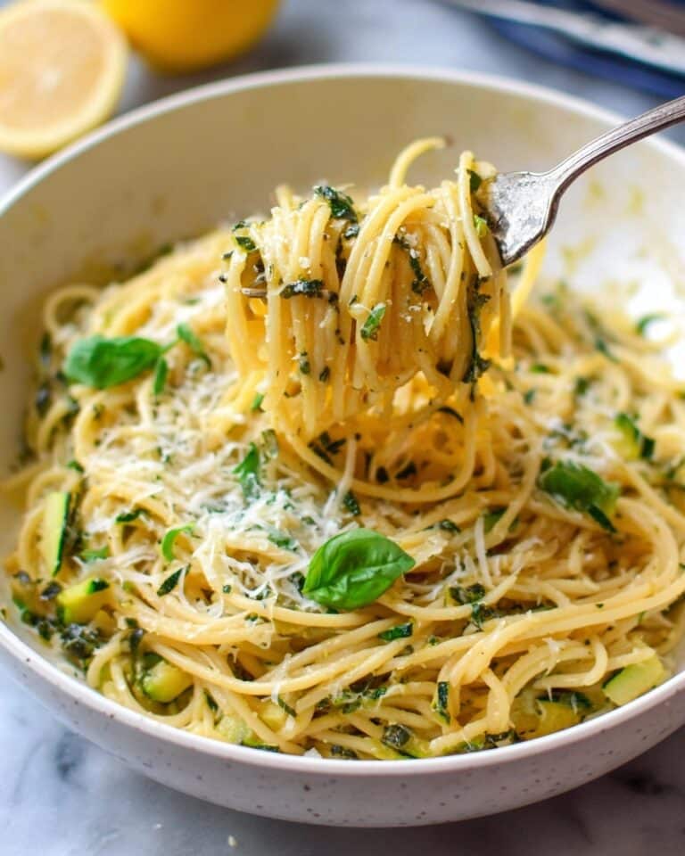 Lemon Zucchini Pasta with Parmesan Recipe