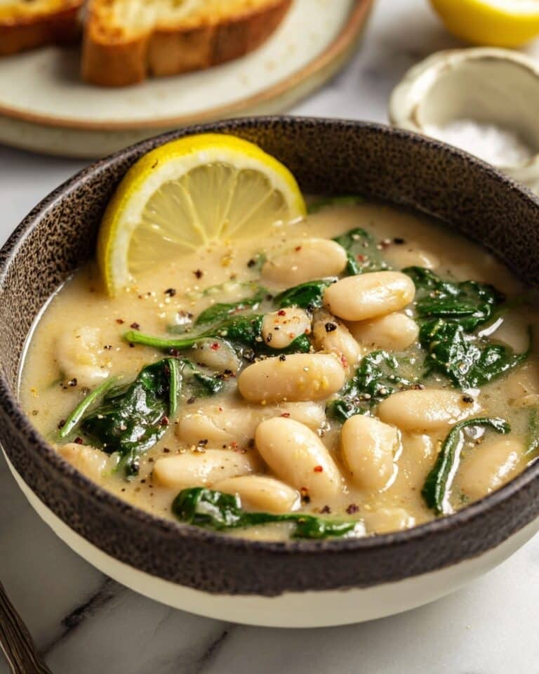 Creamy Lemon Garlic Butter Beans Recipe