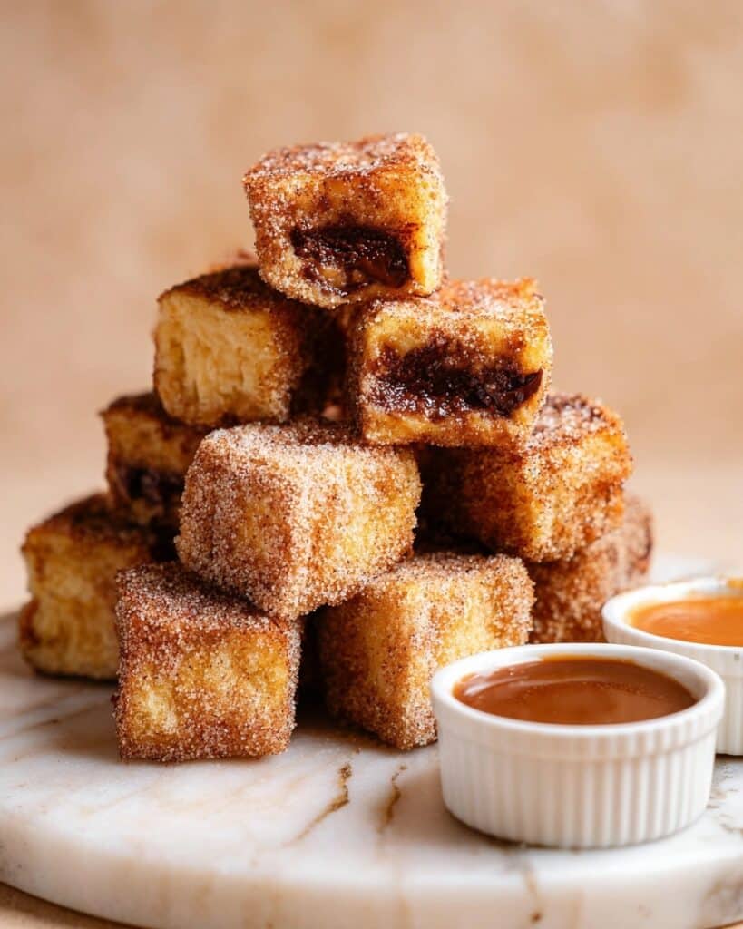 Chocolate Churro French Toast Bites Recipe