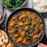 Brown Lentil Sweet Potato Curry Recipe