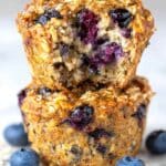 Blueberry Banana Baked Oatmeal Cups Recipe