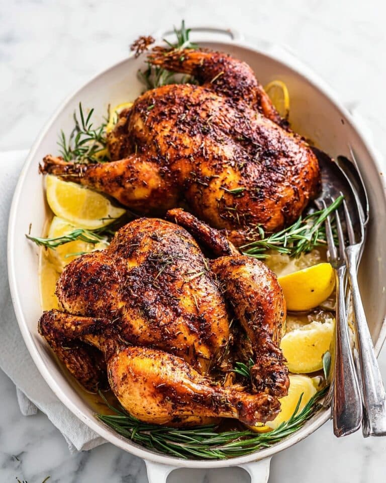 Roasted Cornish Hens with Herb and Lemon Seasoning Recipe