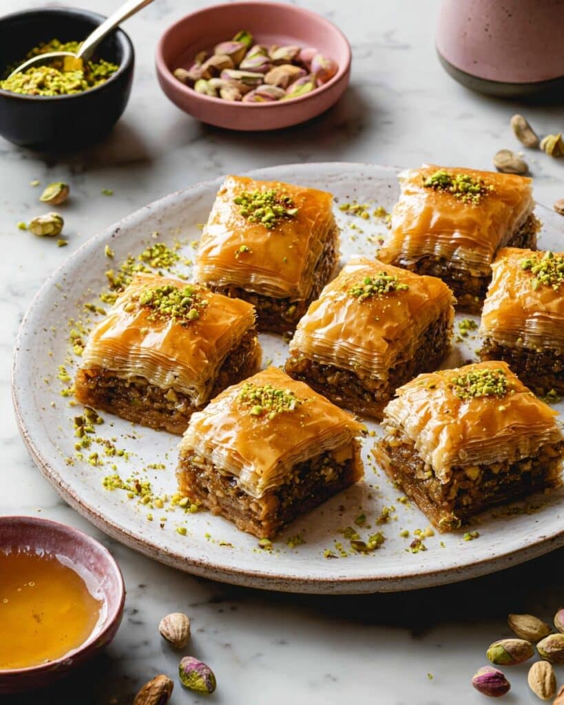 Best Ever Pistachio Walnut Baklava Recipe