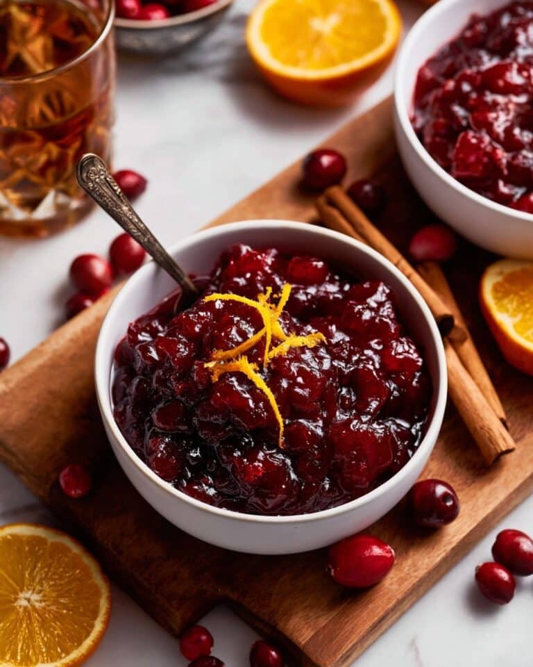 Cinnamon Bourbon Cranberry Sauce Recipe