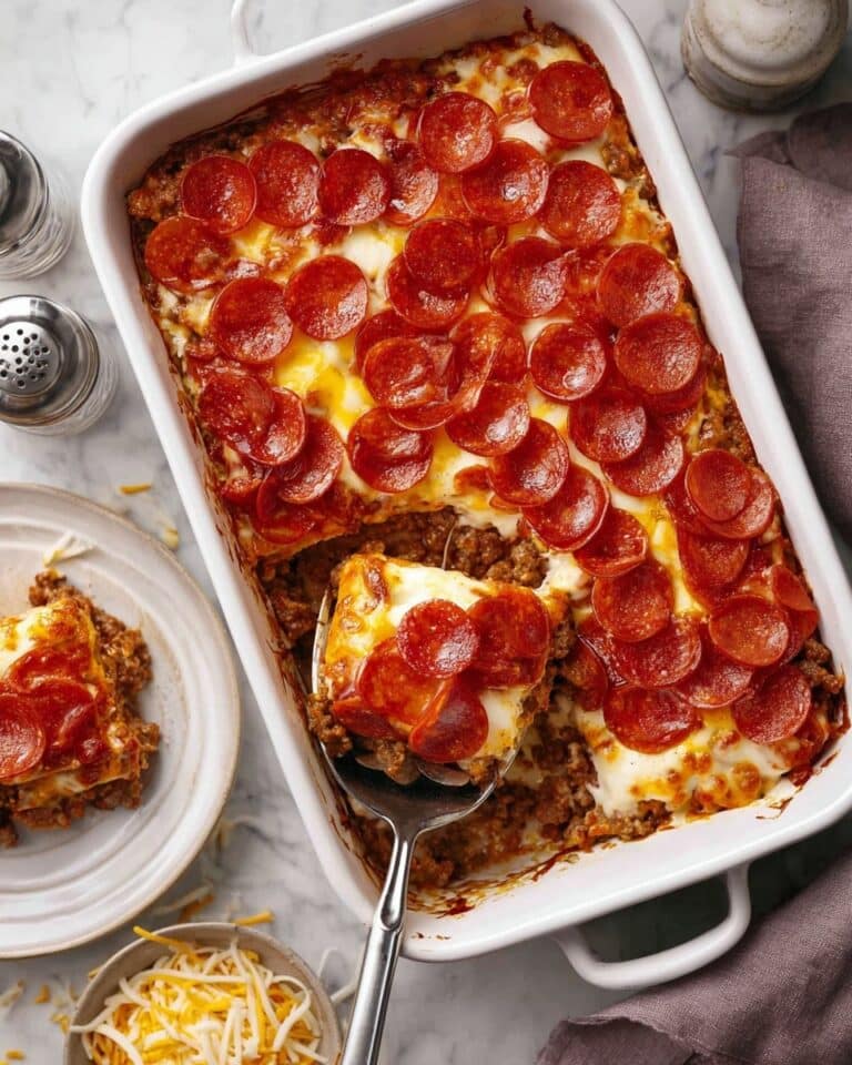 Bubble Up Pizza Casserole with Biscuits Recipe
