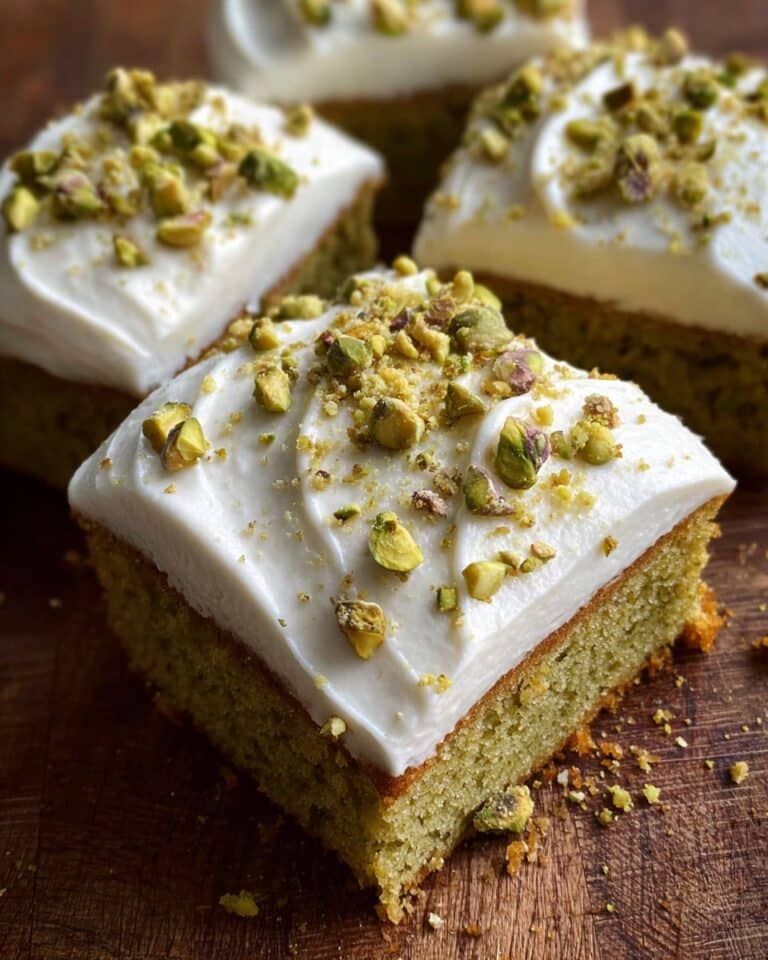 Pistachio Cake with Cream Cheese Frosting Recipe