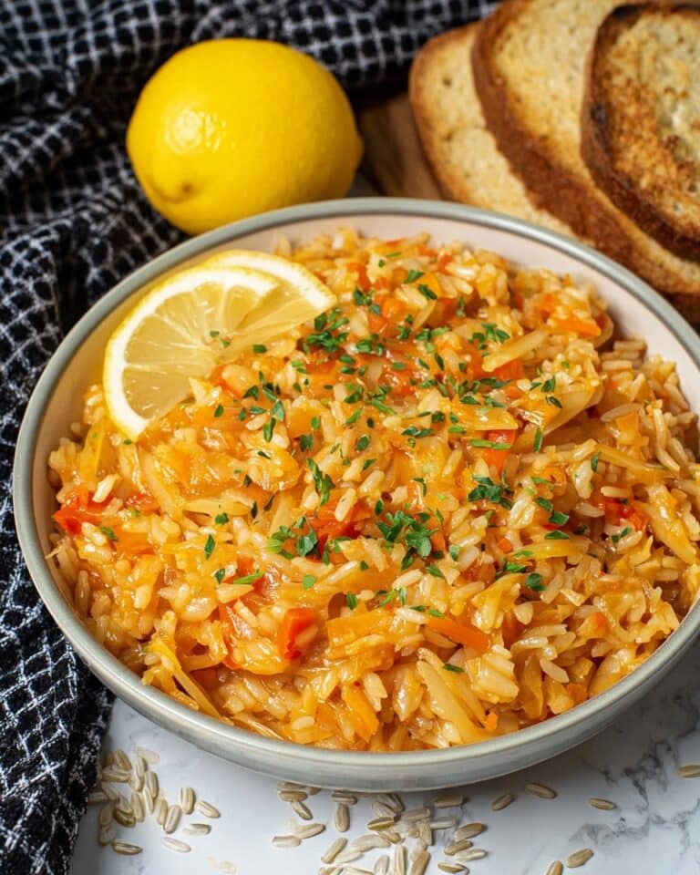 Lahanorizo (Greek Rice with Cabbage) Recipe