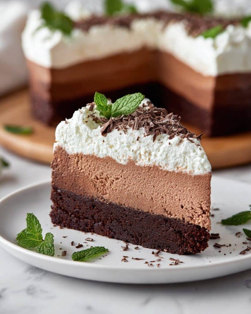 Mint Chocolate Mousse Cake Recipe