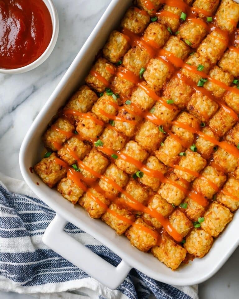 Buffalo Chicken Tater Tot Casserole Recipe