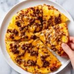 High Protein Sausage & Egg Breakfast Pizza Recipe