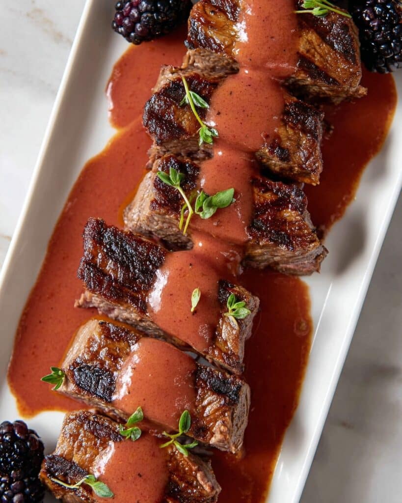 Filet Medallions with Blackberry Sauce Recipe
