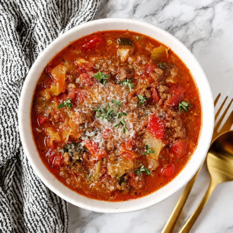 Hearty Hamburger Cabbage Soup Recipe