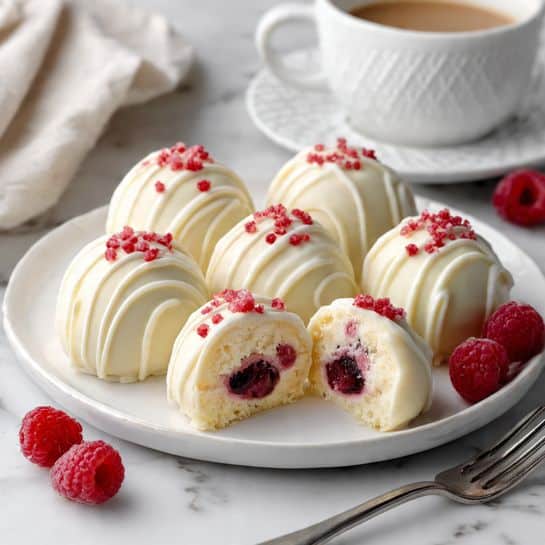 Most Delicious White Chocolate Raspberry Cheesecake Balls Recipe