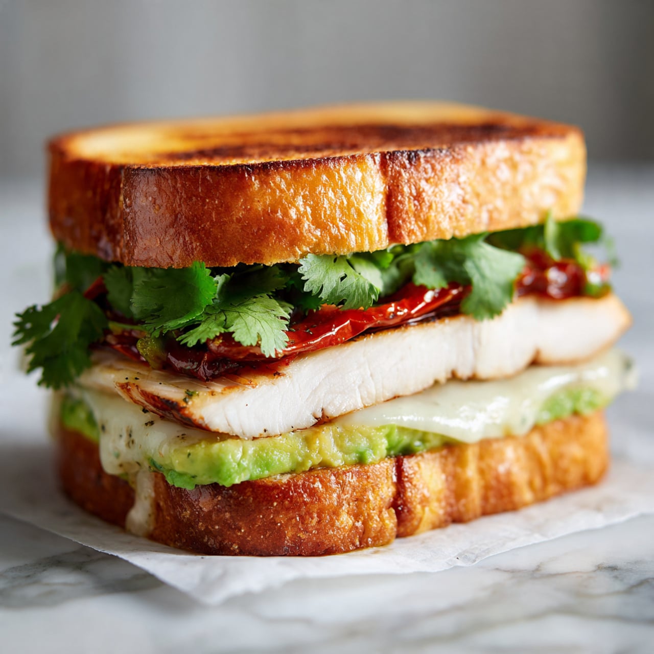 Chicken Avocado Melt Sandwich – Creamy, Cheesy, and Irresistible Recipe - Recipe Image