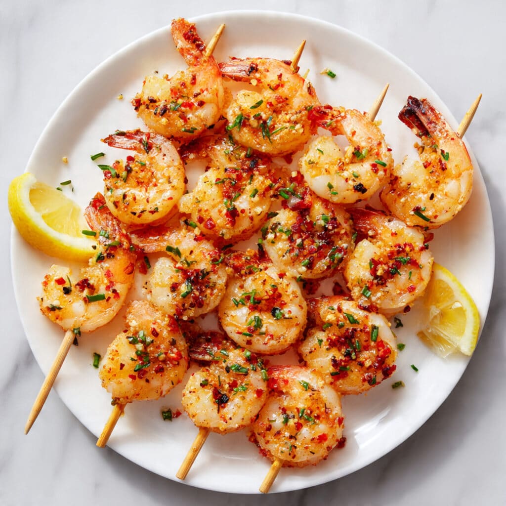 Juicy and Spicy Grilled Shrimp with Lemon and Parsley Recipe