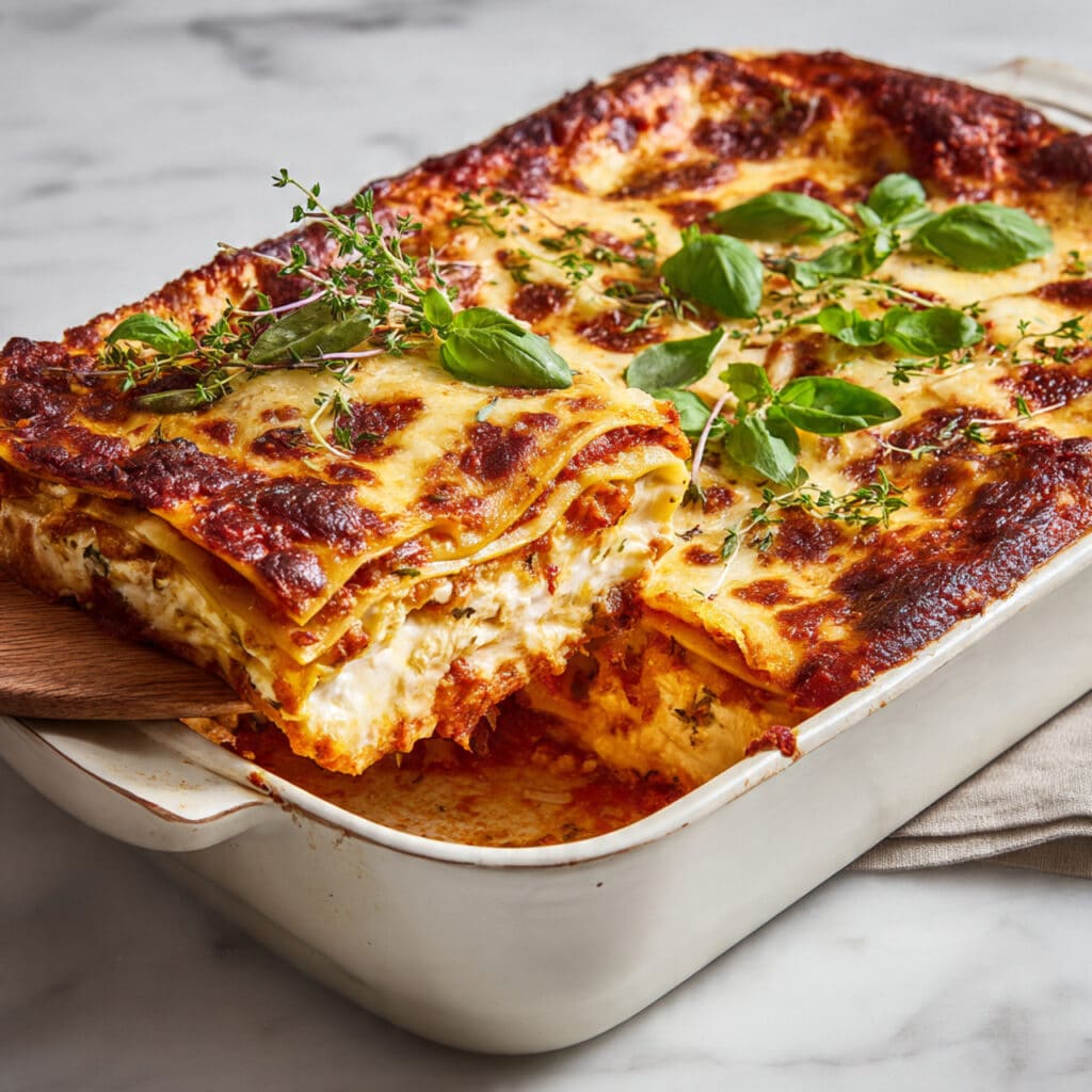 Cottage Cheese Vegetable Lasagna Recipe