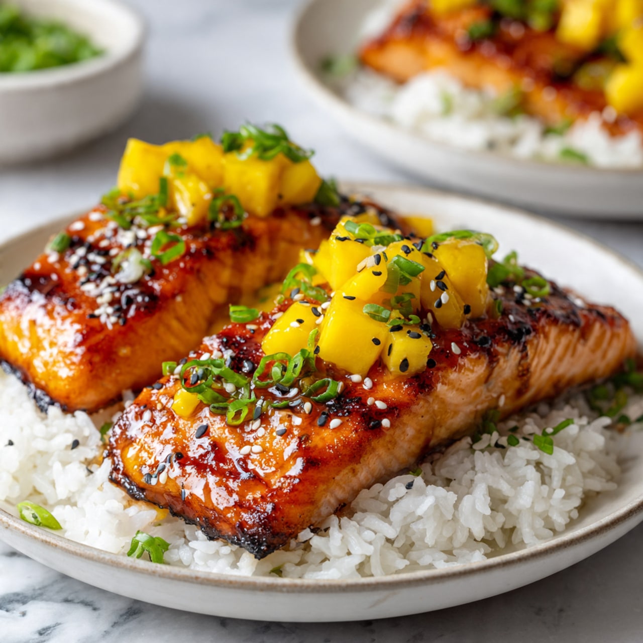 Mango Teriyaki Salmon Recipe - Recipe Image