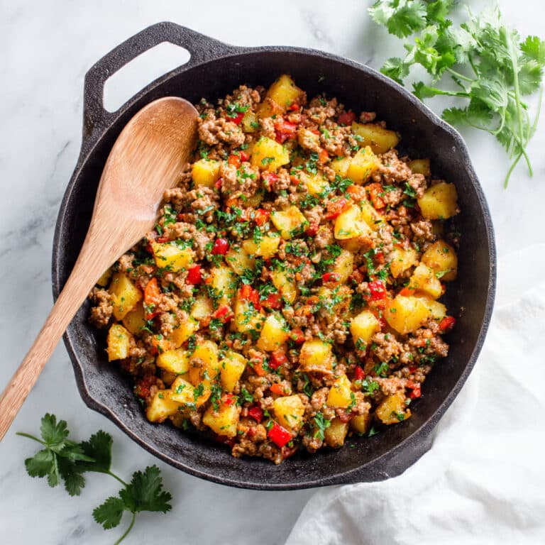 Mexican Ground Beef and Potato Skillet Recipe