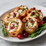 Festive Christmas Cranberry Roll-Ups Recipe