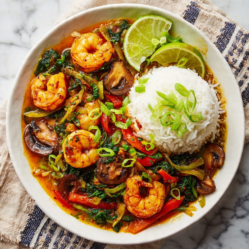 Red Curry Coconut Shrimp Stew Recipe