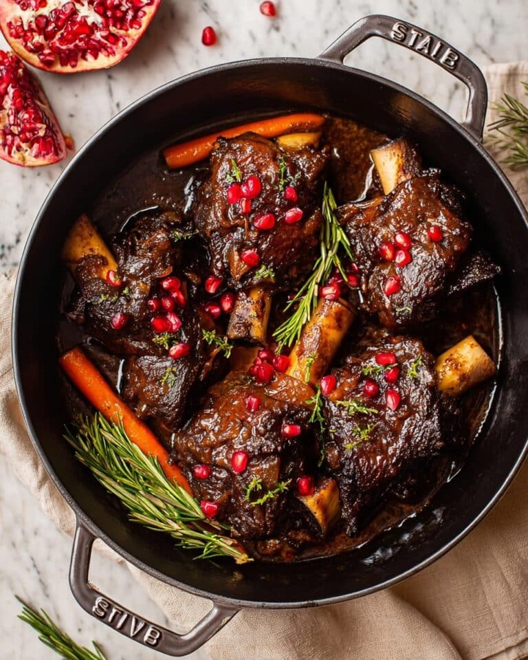 Pomegranate Braised Lamb Shanks Recipe