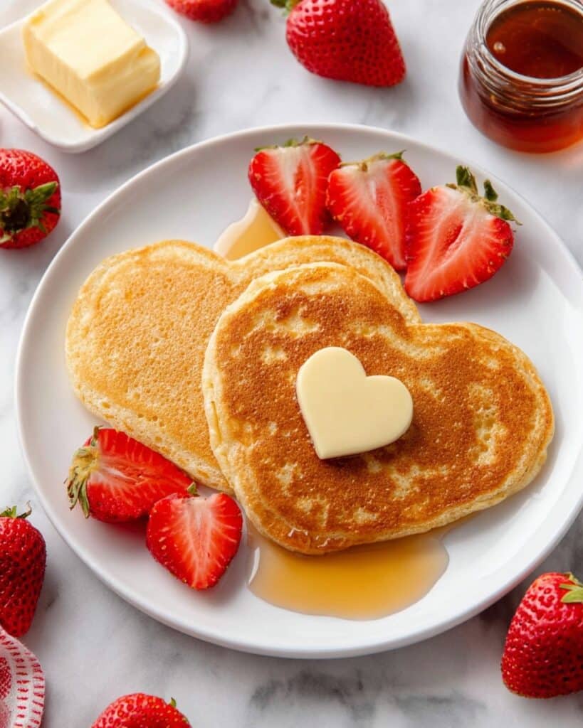 Heart-Shaped Pancakes Recipe