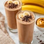 Chocolate Peanut Butter Banana Smoothie Recipe