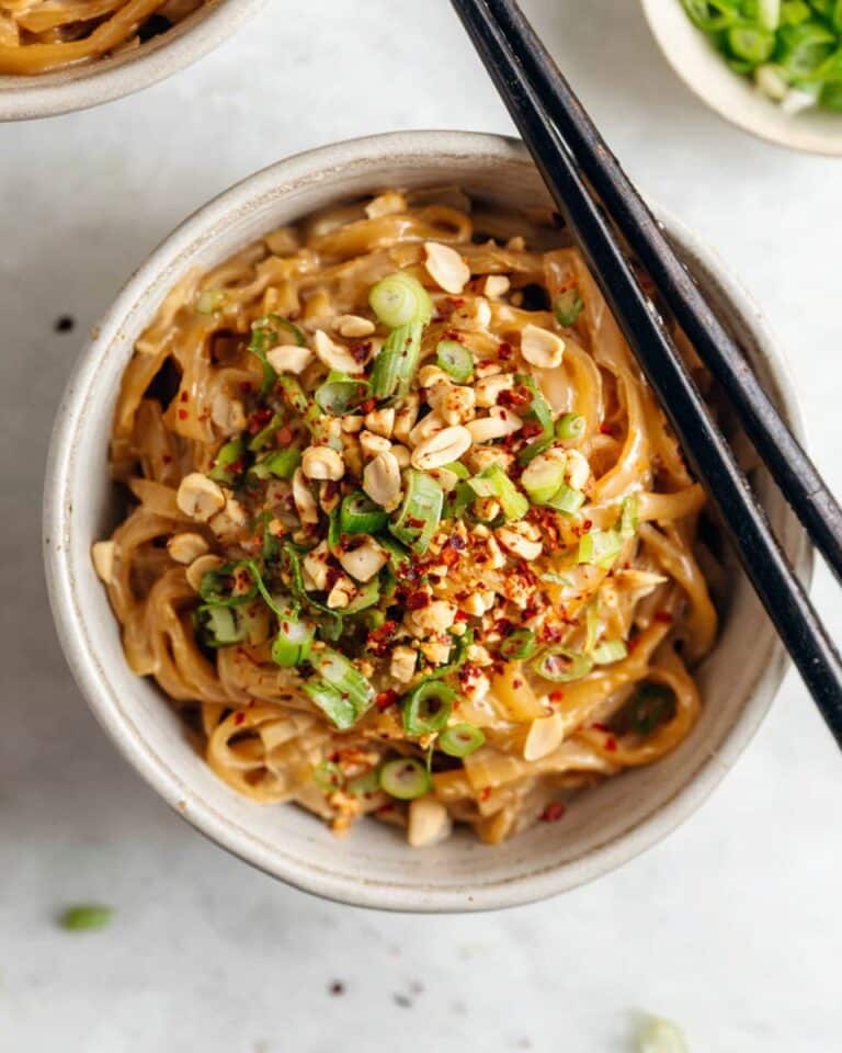 Spicy Peanut Butter Noodles Recipe